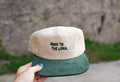 HOLY TO THE LORD - Beige & Green Corduroy Hat